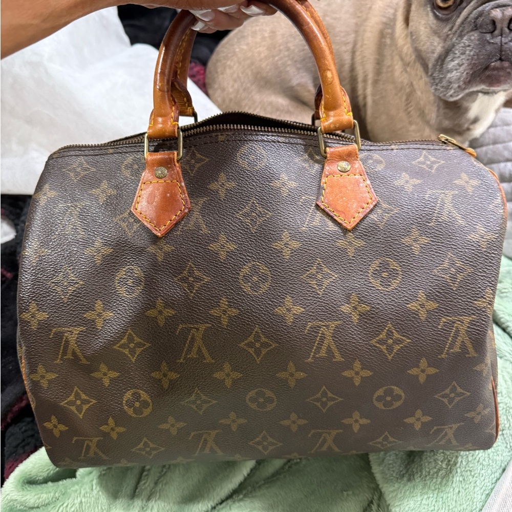 Louis Vuitton Brown Monogram Canvas Satchel